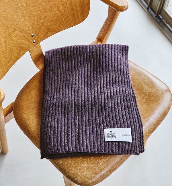 UNITED ARROWS green label relaxing「ハミルトン ウール ナイロン リブマフラー」|マフラー|DK.BROWN