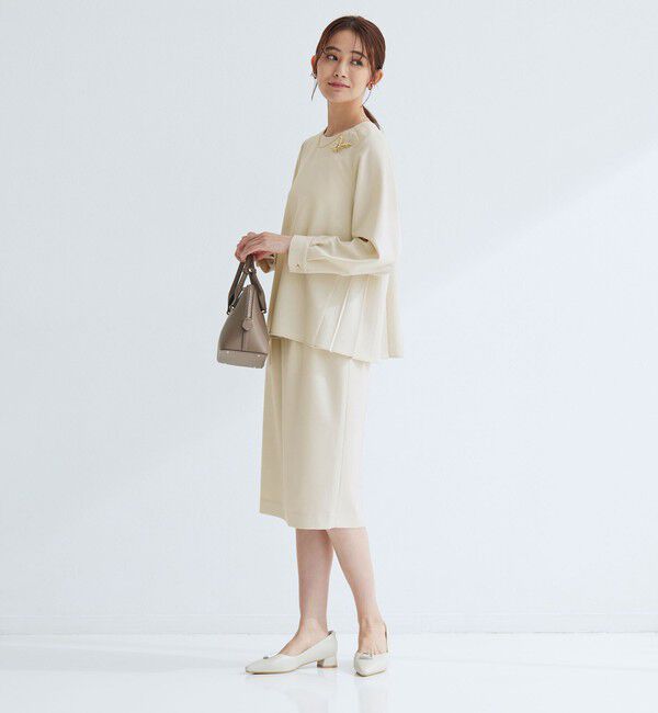 UNITED ARROWS green label relaxing「［size SHORTあり］パウドレ プリーツ ブラウス ウォッシャブル ストレッチ」|シャツ・ブラウス|