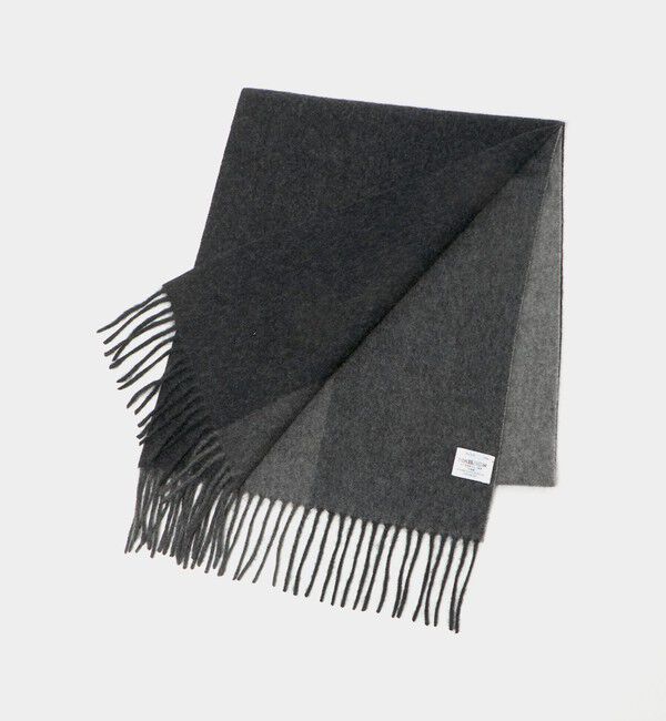 UNITED ARROWS green label relaxing「カシミヤ 100 パネル マフラー」|マフラー|DK.GRAY