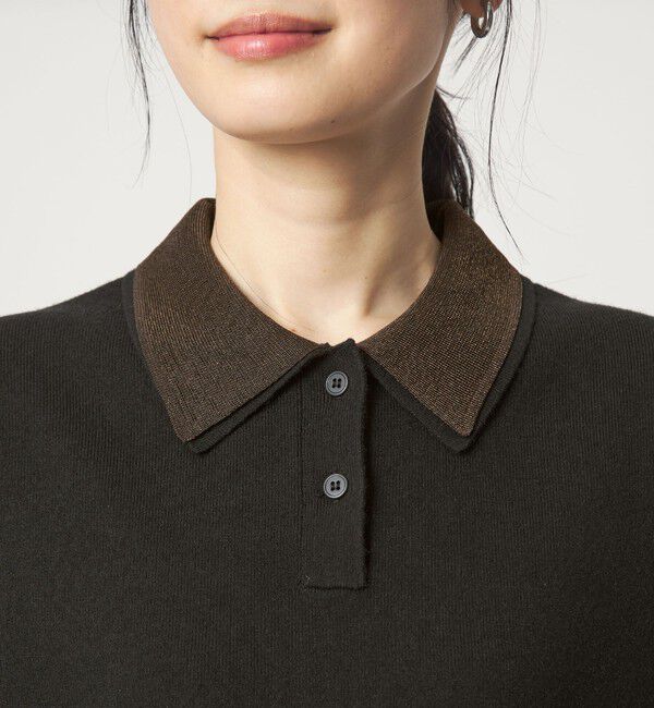 UNITED ARROWS green label relaxing「ポロニット ドッキング プルオーバー」|ニット・セーター|