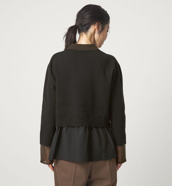 UNITED ARROWS green label relaxing「ポロニット ドッキング プルオーバー」|ニット・セーター|