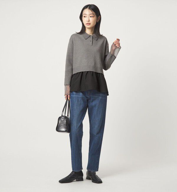 UNITED ARROWS green label relaxing「ポロニット ドッキング プルオーバー」|ニット・セーター|