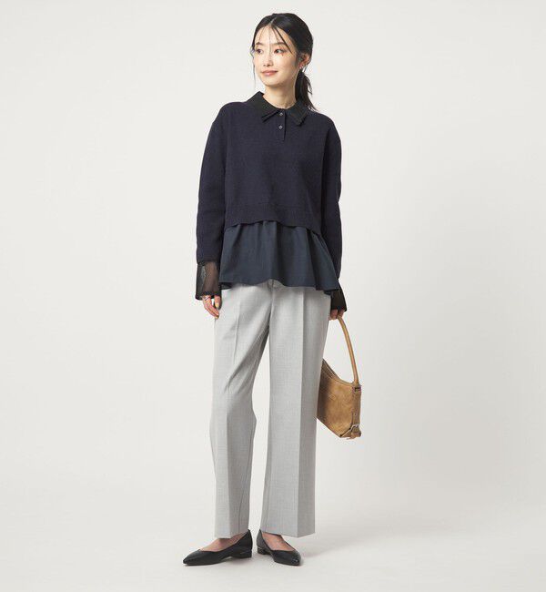 UNITED ARROWS green label relaxing「ポロニット ドッキング プルオーバー」|ニット・セーター|