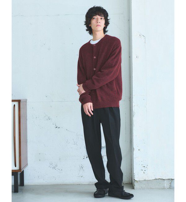 UNITED ARROWS green label relaxing「アルパカ ブレンド クルーネック カーディガン」|カーディガン|