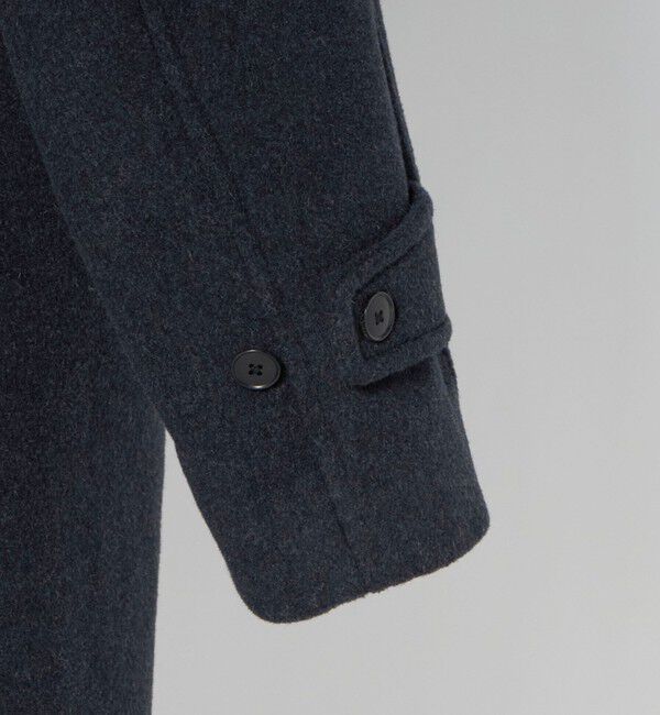 UNITED ARROWS green label relaxing「Ballis バリス モッサー バルカラー ネイビー ステンカラーコート」|ステンカラーコート|