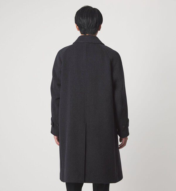 UNITED ARROWS green label relaxing「Ballis バリス モッサー バルカラー ネイビー ステンカラーコート」|ステンカラーコート|