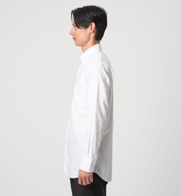 UNITED ARROWS green label relaxing「コットン ヘリンボーン ワイドカラー ドレスシャツ -形態安定-」|シャツ・ブラウス|