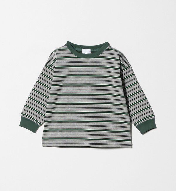 UNITED ARROWS green label relaxing「マルチボーダー Tシャツ / キッズ  100cm-160cm」|Tシャツ・カットソー|MD.GRAY