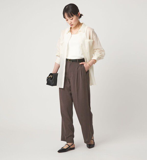 UNITED ARROWS green label relaxing「［size SHORT/TALLあり］シアーエア ワイド パンツ マシンウォッシャブル」|その他|