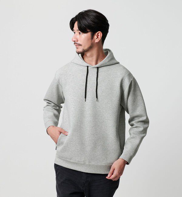 BEAUTY&YOUTH UNITED ARROWS「【WEB限定 WARDROBE SMART】ダブルニット  スウェット パーカー/セットアップ対応」|パーカー|