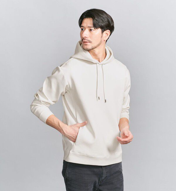 BEAUTY&YOUTH UNITED ARROWS「【WEB限定 WARDROBE SMART】ダブルニット  スウェット パーカー/セットアップ対応」|パーカー|