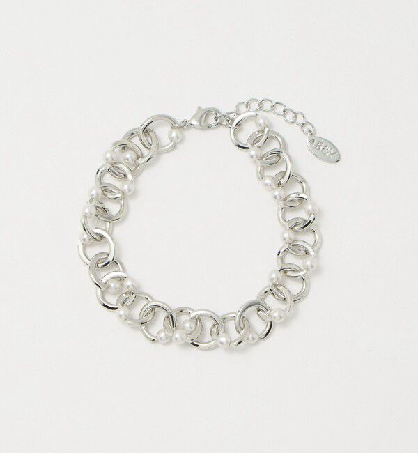 BEAUTY&YOUTH UNITED ARROWS「メタル チェーン&times;パールモチーフ ブレスレット」|ブレスレット・バングル|