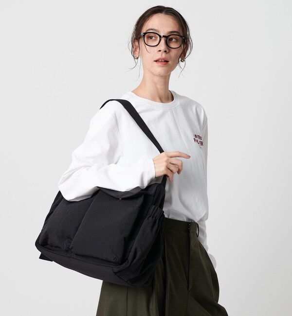 BEAUTY&YOUTH UNITED ARROWS「フロント ダブルポケット ビッグ ショルダーバッグ」|ショルダー・メッセンジャー|