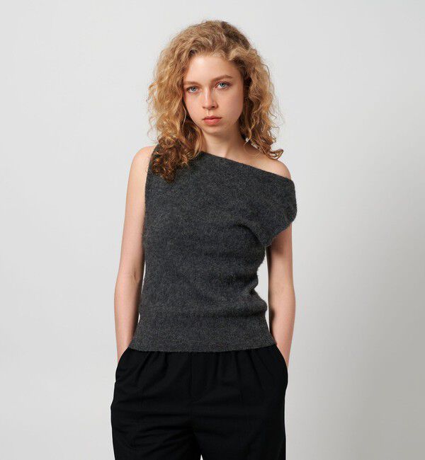 ATTISESSION「＜ATTISESSION＞ツイスト ショルダー ニットトップス」|ニット・セーター|