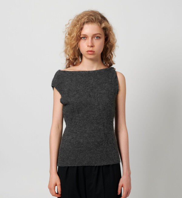 ATTISESSION「＜ATTISESSION＞ツイスト ショルダー ニットトップス」|ニット・セーター|