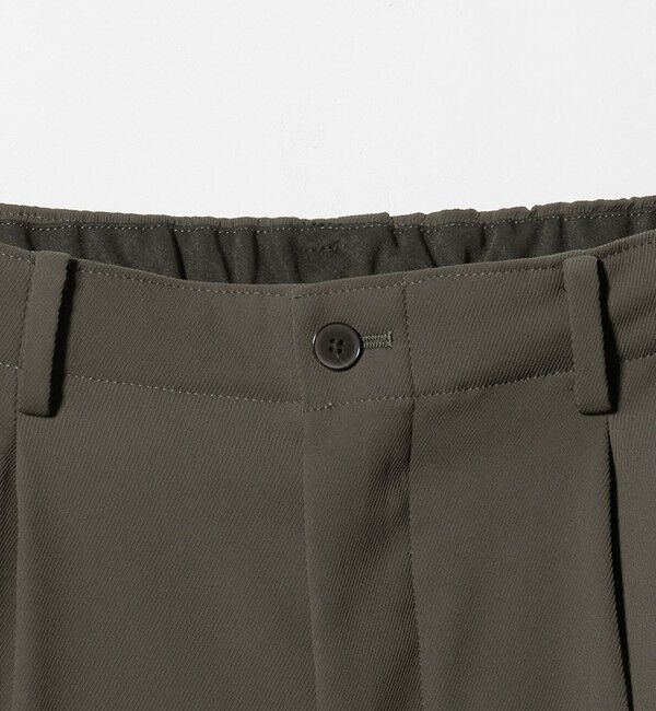 BEAUTY&YOUTH UNITED ARROWS「トリコチン ポリエステル 1プリーツ テーパードパンツ NO.5 セットアップ対応」|チノ|