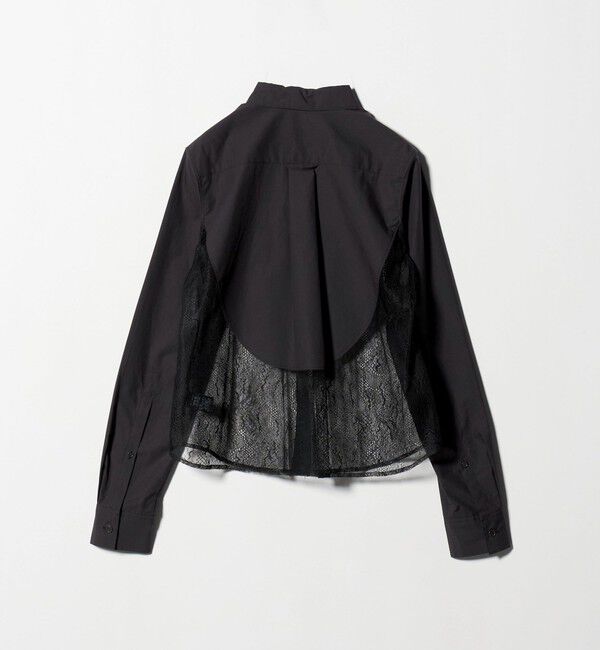 ATTISESSION「＜ATTISESSION＞レース ドッキング シャツ」|シャツ・ブラウス|
