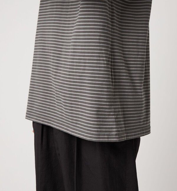 STEVEN ALAN「＜Steven Alan＞ オーガニックコットン アソート ボーダー ロングスリーブ Tシャツ BOLD」|Tシャツ・カットソー|