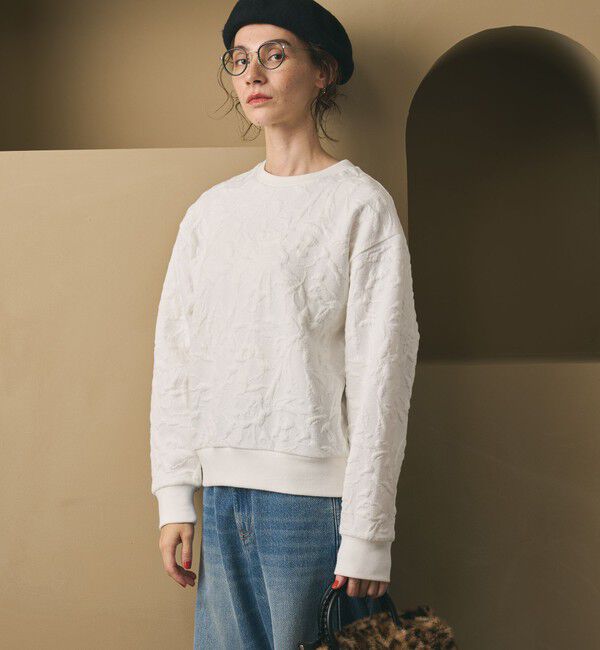 BEAUTY&YOUTH UNITED ARROWS「ボタニカルジャガード プルオーバー」|Tシャツ・カットソー|