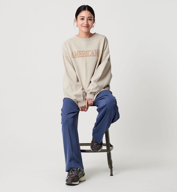 BEAUTY&YOUTH UNITED ARROWS「＜Americana＞ロゴ ロングスリーブTシャツ」|Tシャツ・カットソー|