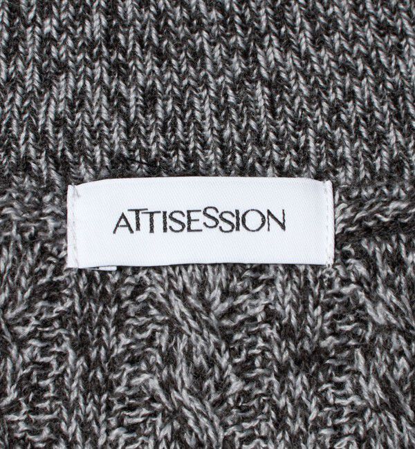 ATTISESSION「＜ATTISESSION＞ケーブル ジップ フーディー トップス」|カーディガン|
