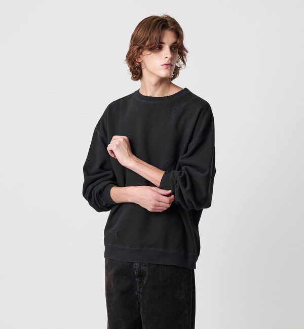 MONKEY TIME「フレンチテリー ディストレスト クルーネック」|Tシャツ・カットソー|