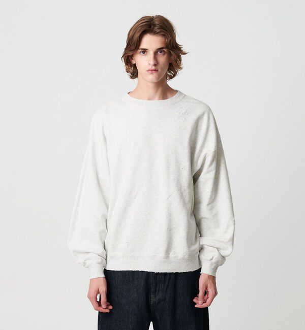 MONKEY TIME「フレンチテリー ディストレスト クルーネック」|Tシャツ・カットソー|