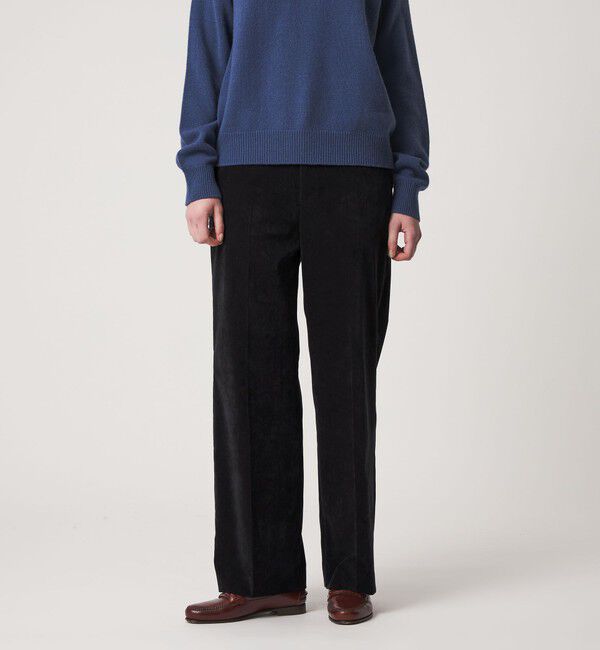 STEVEN ALAN「＜Steven Alan＞ベルベット トラウザーズ」|チノ|BLACK