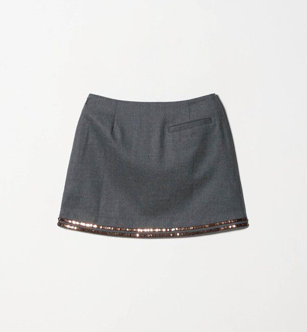 ATTISESSION「＜ATTISESSION＞スパンコール ライン ミニスカート 」|スカート|