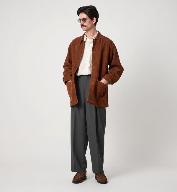 STEVEN ALAN「＜Steven Alan＞ ヴィンテージツイル インツープリーツ ドレス トラウザーズ」|スラックス|