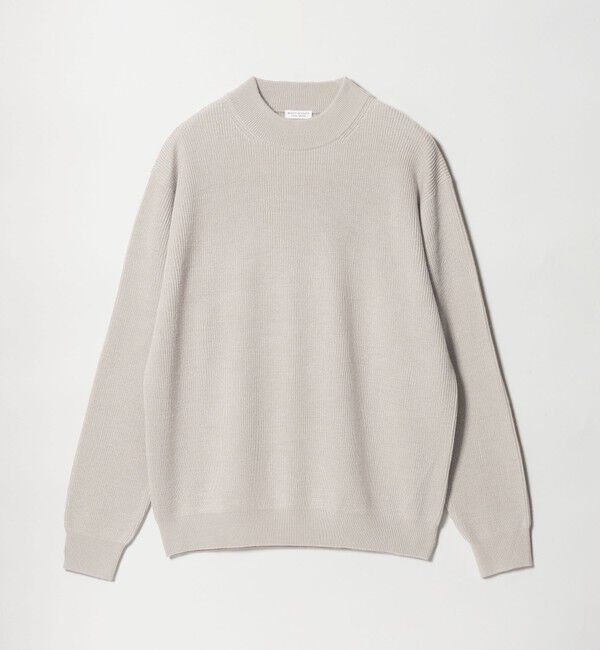 BEAUTY&YOUTH UNITED ARROWS「【WEB限定 WARDROBE SMART】マシーンウォッシャブル ウールミックス アゼ モックネック」|ニット・セーター|