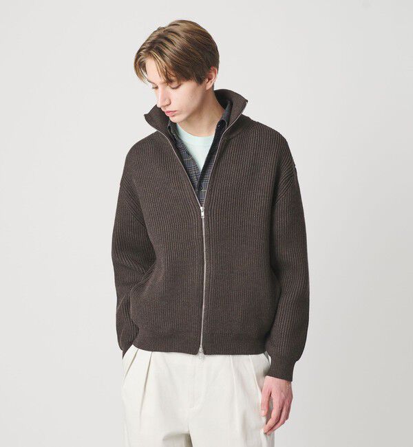 BEAUTY&YOUTH UNITED ARROWS「ハイ デンシティ ドライバーズ ジャケット」|カーディガン|DK.BROWN