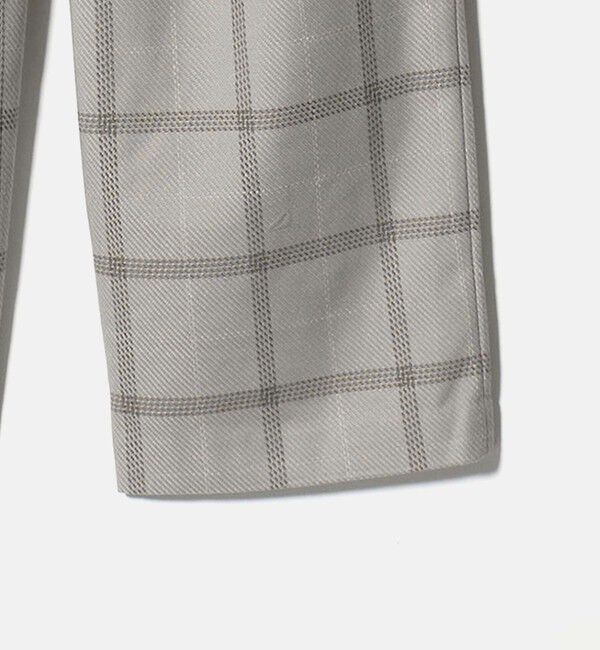 BEAUTY&YOUTH UNITED ARROWS「【WEB限定】裏起毛ウィンドウペン タックワイドパンツ ウォッシャブル」|その他|