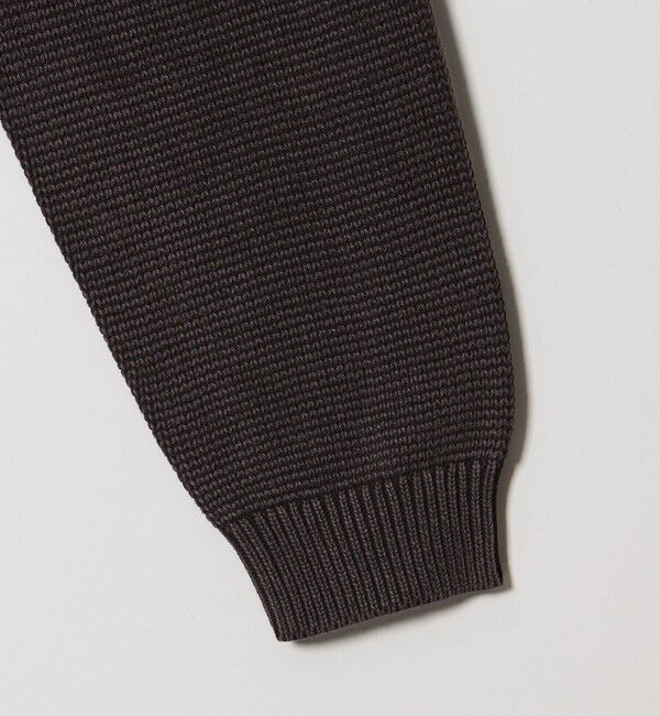 BEAUTY&YOUTH UNITED ARROWS「アシッドウォッシュ コットン クルーネック ニット 手洗い可能」|ニット・セーター|