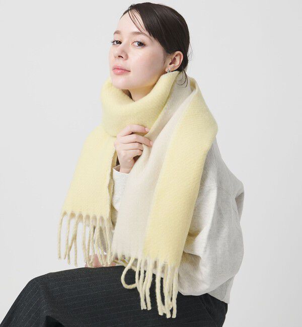 BEAUTY&YOUTH UNITED ARROWS「リバーシブル ソフト マフラー」|マフラー|YELLOW