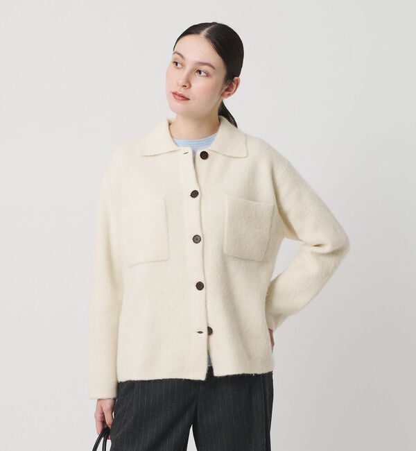 BEAUTY&YOUTH UNITED ARROWS「チャイニーズラクーンブレンド ポケット シャツカーディガン」|カーディガン|