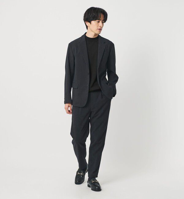 BEAUTY&YOUTH UNITED ARROWS「ブラッシュド ツイル ワンプリーツ テーパード イージーパンツ NO.5 セットアップ対応可能」|チノ|