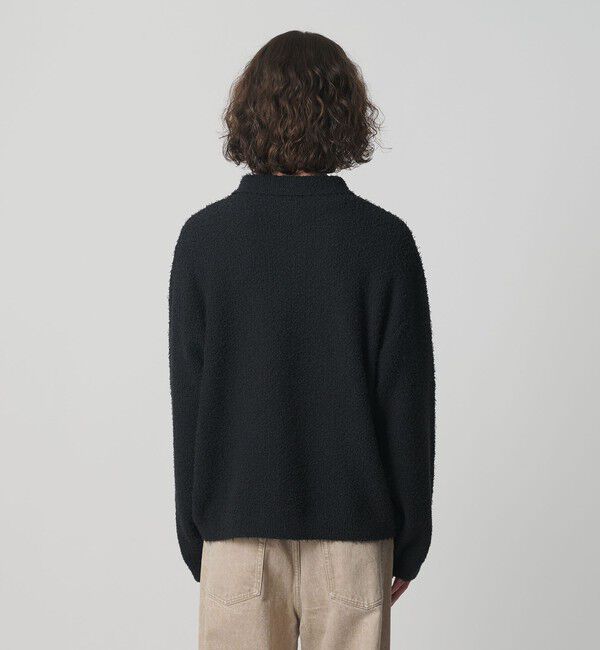 MONKEY TIME「コットン ナイロン カールヤーン ポロシャツ」|ニット・セーター|