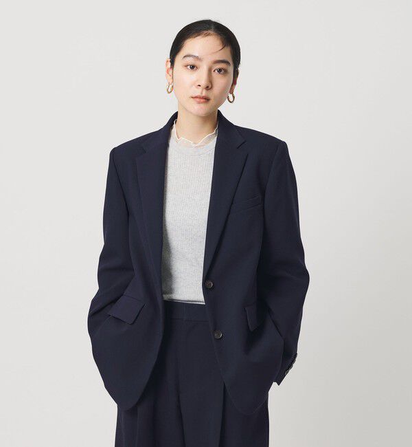 BEAUTY&YOUTH UNITED ARROWS「ポリエステルブレンド ツイル テーラードジャケット」|テーラードジャケット|