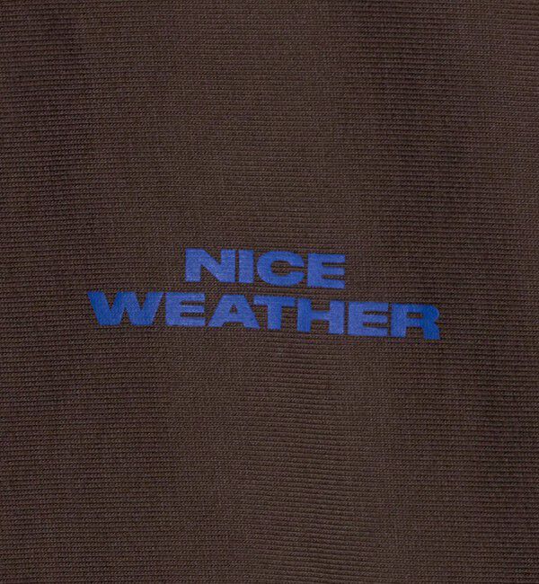 NICE WEATHER「＜NICE WEATHER＞ロゴスウェット ジップパーカ 2」|パーカー|