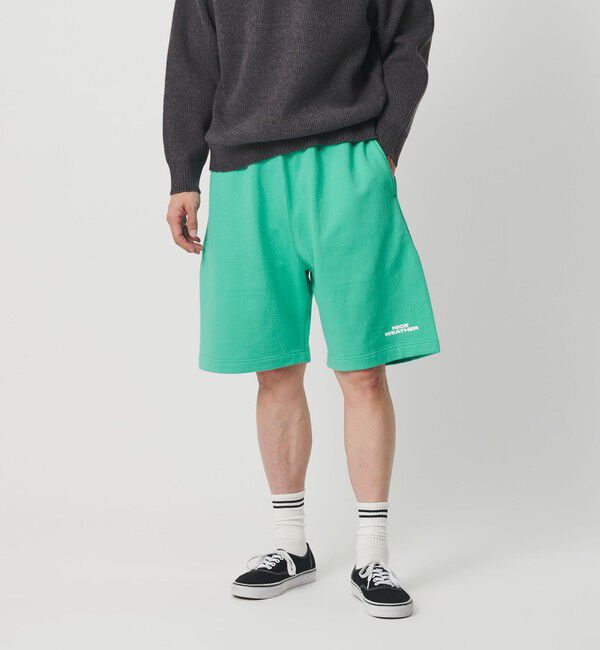 NICE WEATHER「＜NICE WEATHER＞スウェット ロゴショーツ」|その他|TURQUOISE