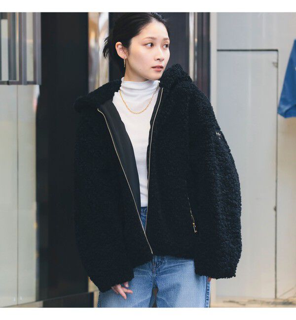 Demi-Luxe BEAMS 「【WEB限定】TATRAS / IPAMA ボア フードジャケット」|ブルゾン・スタジャン|