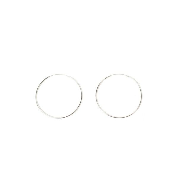 Ray BEAMS 「シルバー 6cm フープピアス」|その他|SILVER