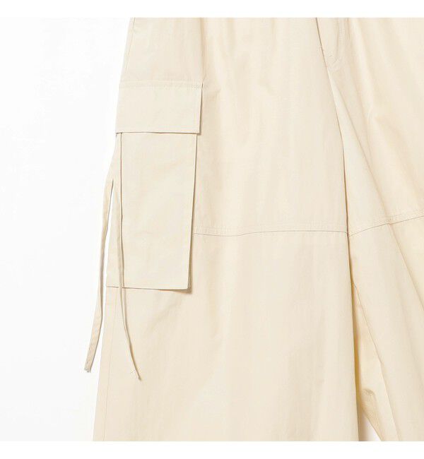 Ray BEAMS 「ストラップ カーゴ ワイド パンツ」|チノ|