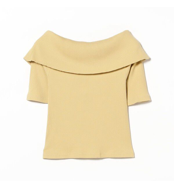 Ray BEAMS 「ビッグカラー オフショルダー Tシャツ」|Tシャツ・カットソー|