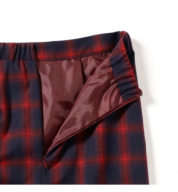 Ray BEAMS 「チェック シャーリング タイトスカート」|タイト|