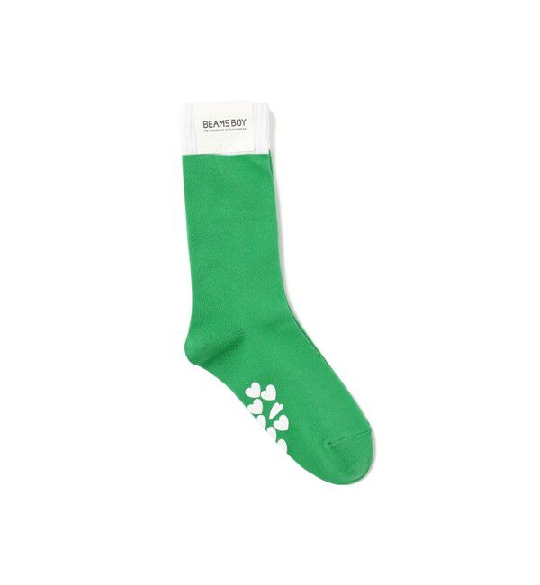 BEAMSBOY「発泡 プリント ソックス」|ソックス|GREEN