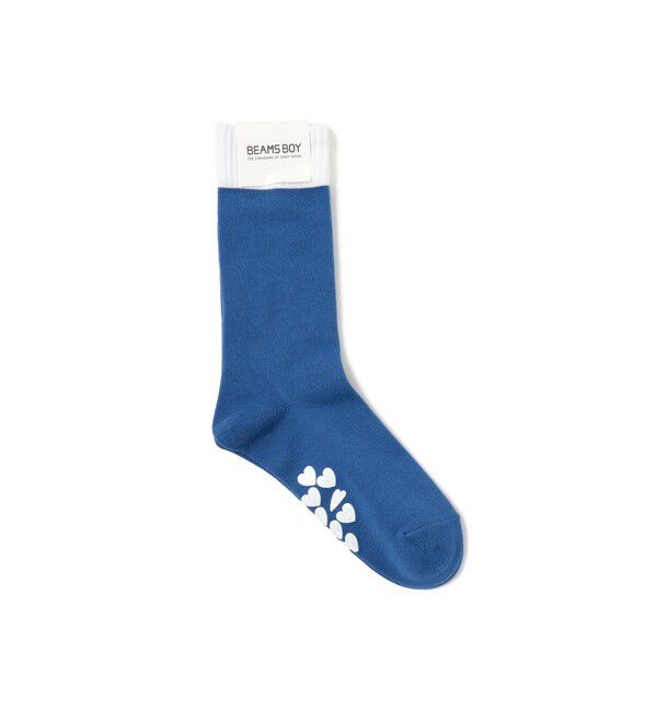 BEAMSBOY「発泡 プリント ソックス」|ソックス|BLUE