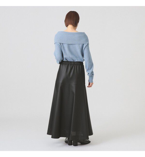 Ray BEAMS 「フェイクレザー パンチング スカート」|スカート|