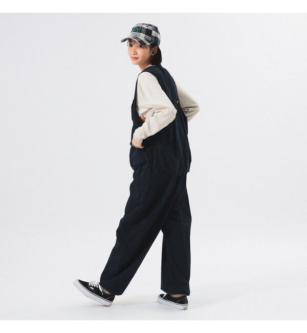 BEAMSBOY「コットンウェザー ハンティングベスト オールインワン」|オールインワン|NAVY